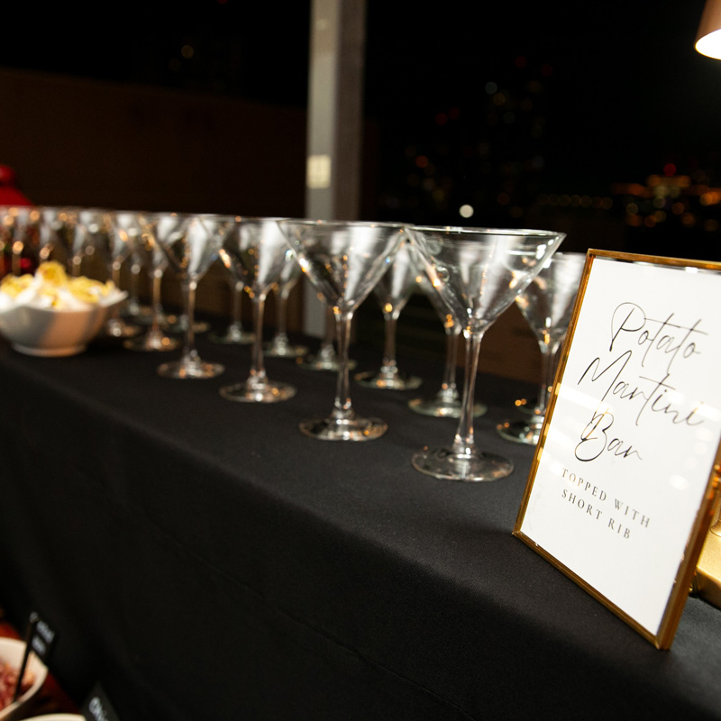 cups at a corporate party